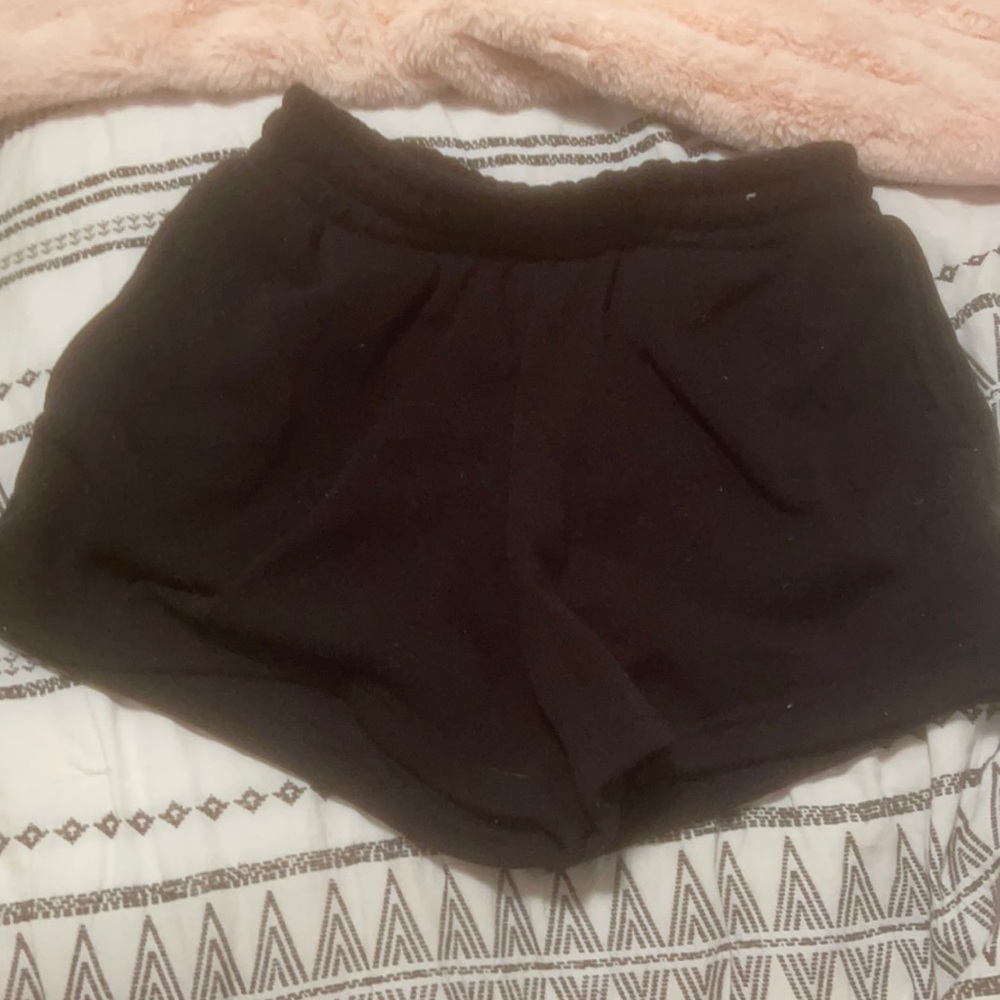 Black sweat shorts